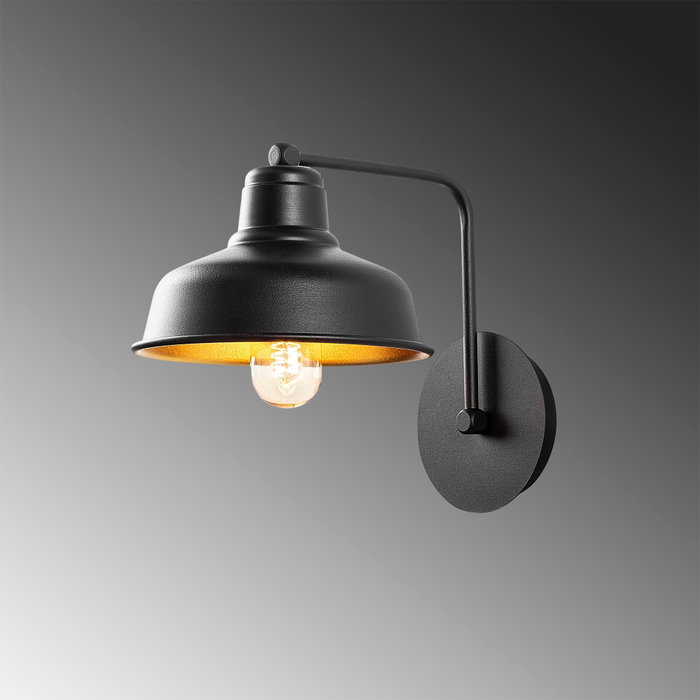 Opviq Berceste - 181BLACK-A Lámpara de pared negra